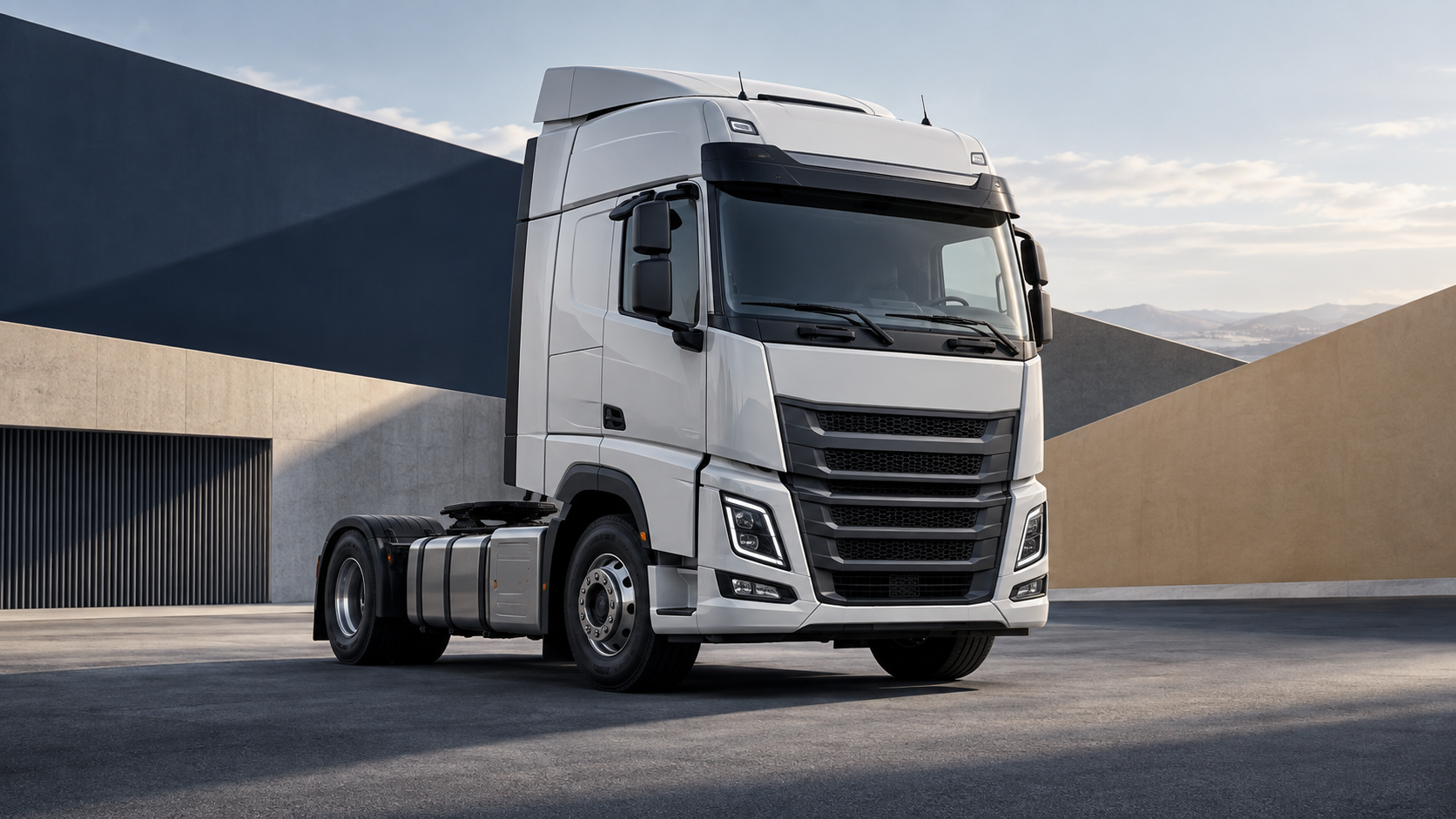 Generic unbranded tractor unit representing a Mercedes-Benz Actros sourcing request